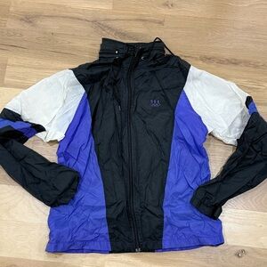 Vintage 90’s Nylon Black and Purple Olympics Windbreaker Jacket